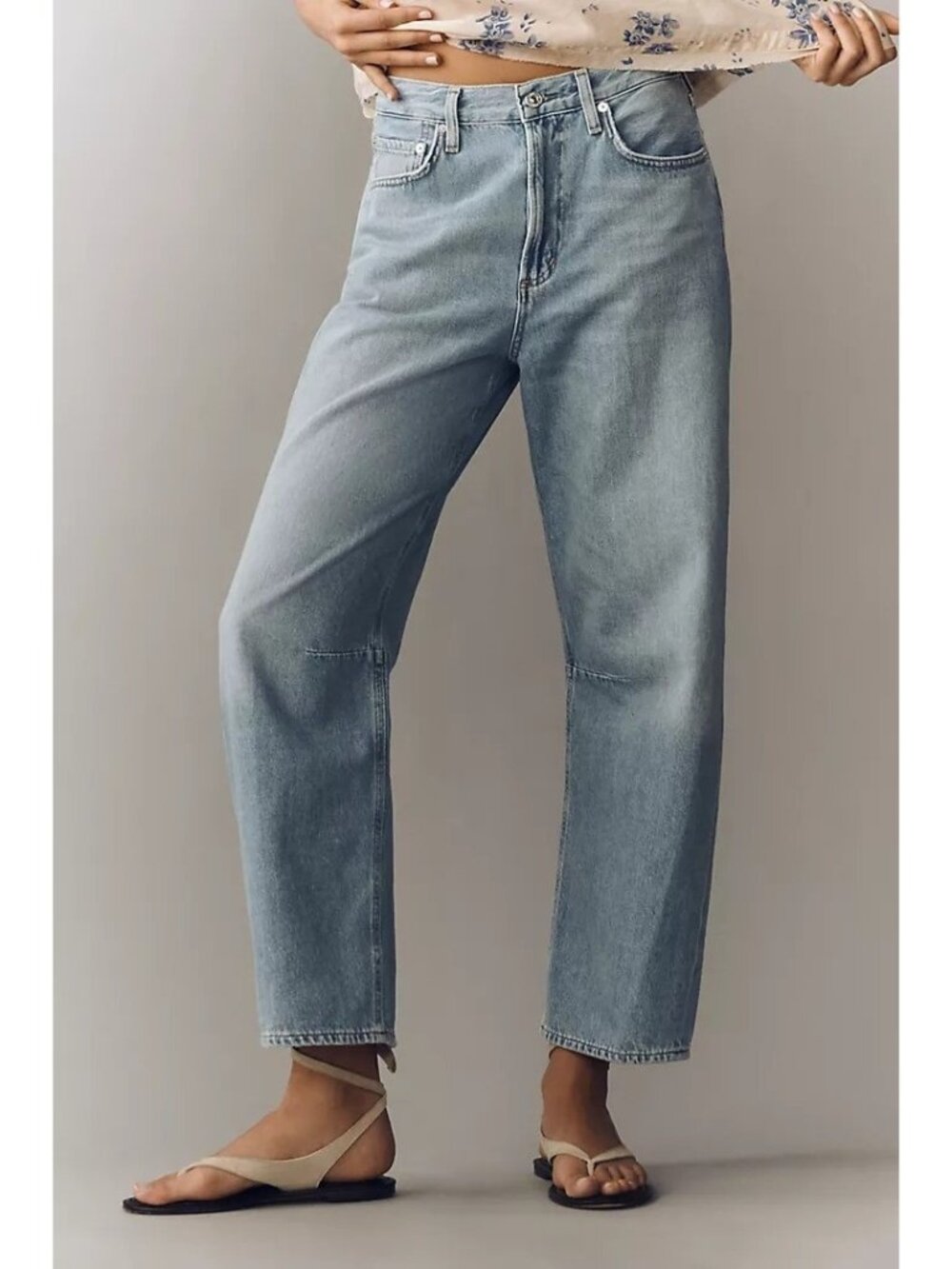 Citizens of Humanity Size 27 Miro High-Rise Tapered Crop Jeans Barrel
